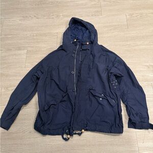 Polo Ralph Lauren Navy Zip-Front Hooded Storm Jacket